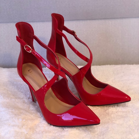Liliana Red Pointed Toe Stiletto - Picture 4 of 8